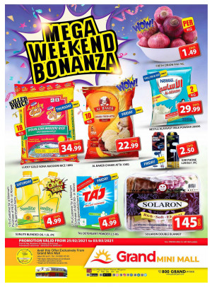 Mega Weekend Bonanza- Grand Mini Mall
