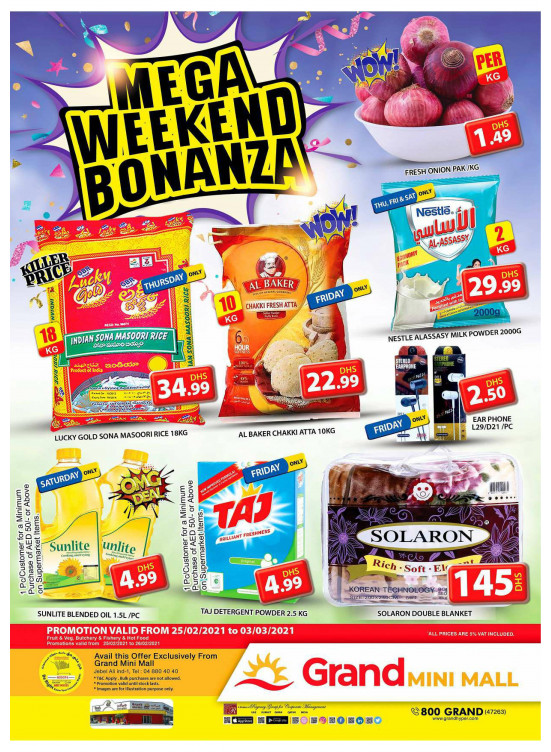Mega Weekend Bonanza- Grand Mini Mall