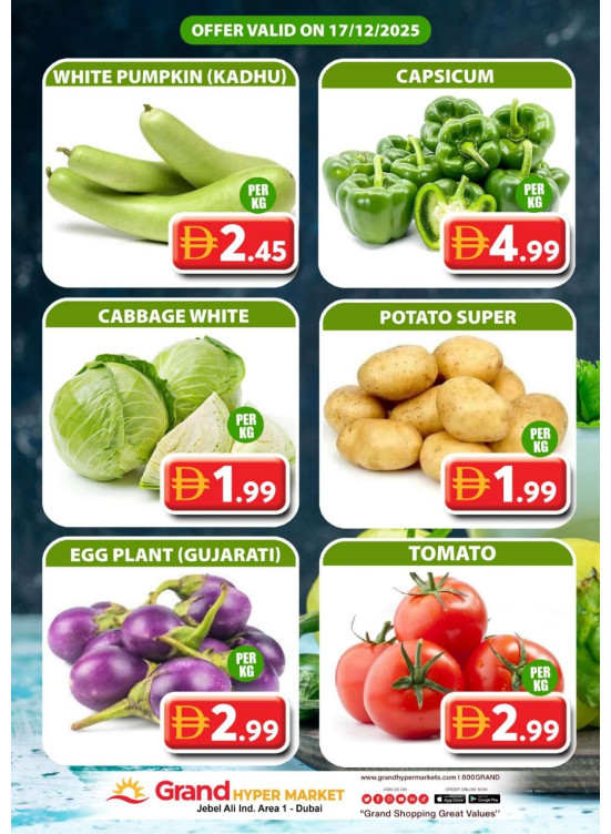 Veggie Wednesday - Grand Hypermarket Jebel Ali