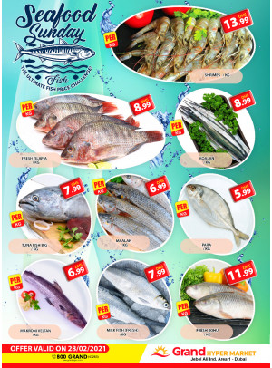 Seafood Sunday - Grand Hypermarket Jebel Ali