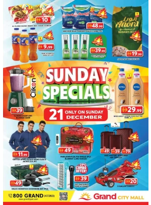 Sunday Specials - Grand City Mall