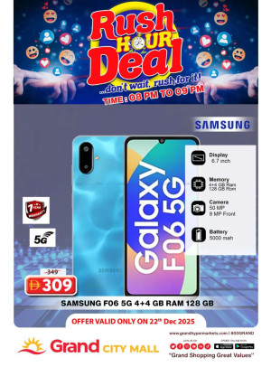Rush Hour Deal - Grand City Mall