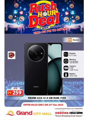 Rush Hour Deal - Grand City Mall