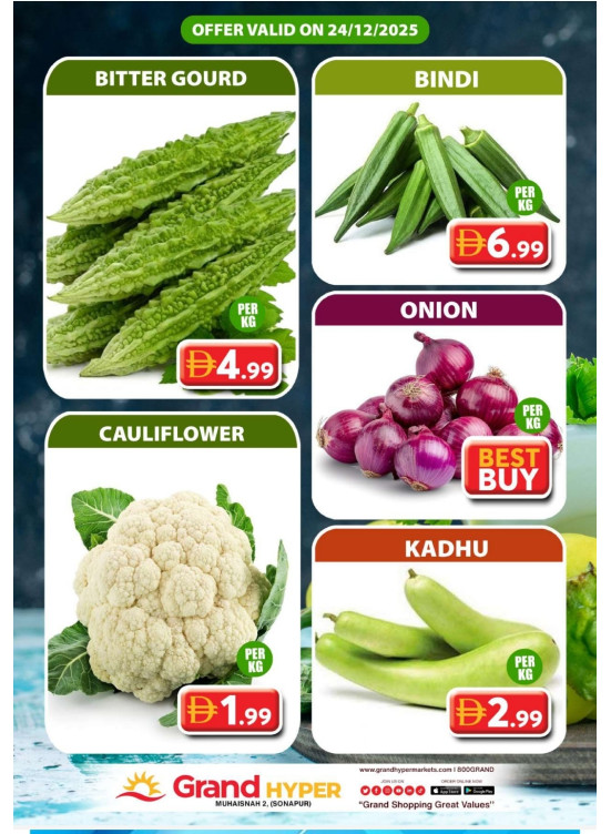 Veggie Wednesday - Grand Hyper Muhaisnah