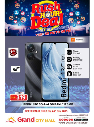 Rush Hour Deal - Grand City Mall