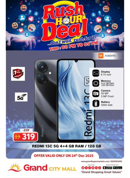 Rush Hour Deal - Grand City Mall