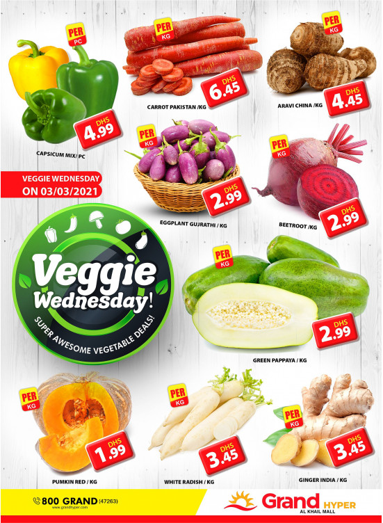 Veggie Wednesday - Grand Hyper Al khail Mall