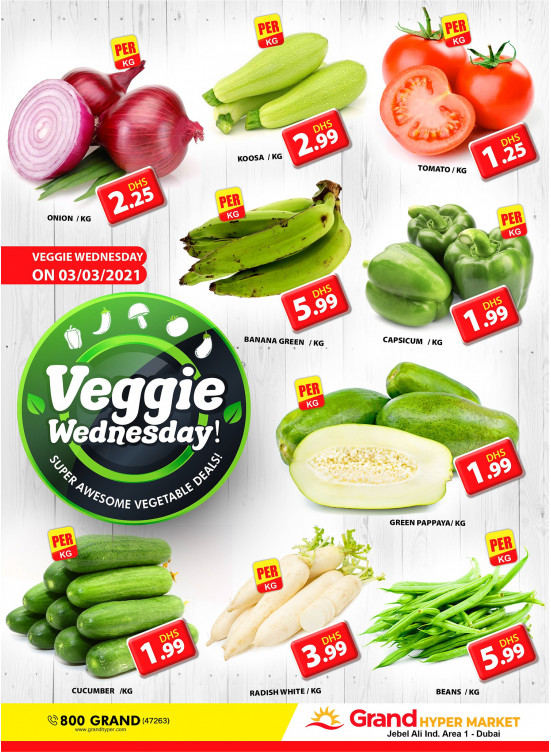 Veggie Wednesday - Grand Hypermarket Jebel Ali