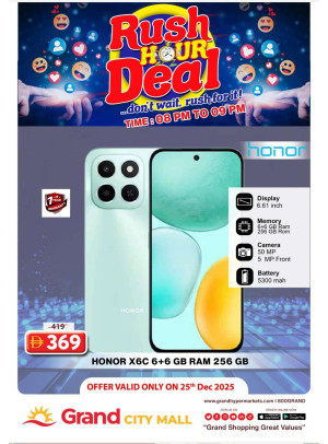 Rush Hour Deal - Grand City Mall