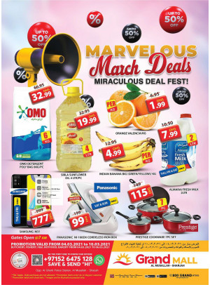 Marvelous March Deals - Grand Mall Sharjah