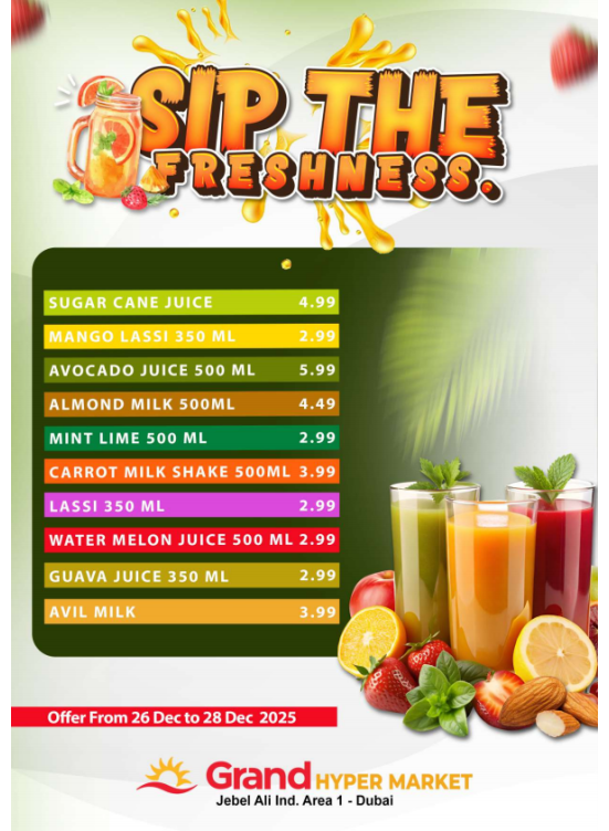 Juice Corner - Grand Hypermarket Jebel Ali