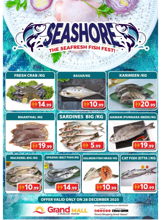 Seafood Sunday - Grand Mall Sharjah
