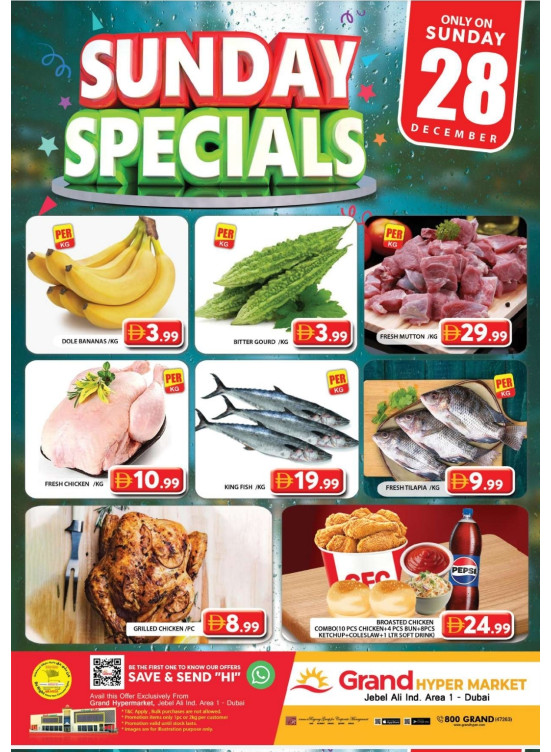 Sunday Specials - Grand Hypermarket Jebel Ali