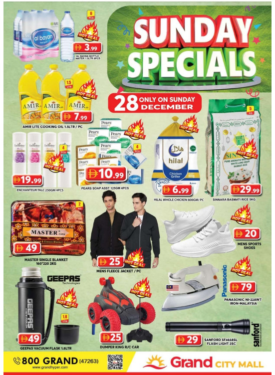 Sunday Specials - Grand City Mall