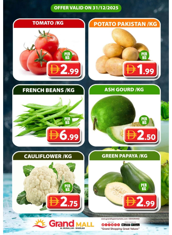 Veggie Wednesday - Grand Hyper Mall Sharjah