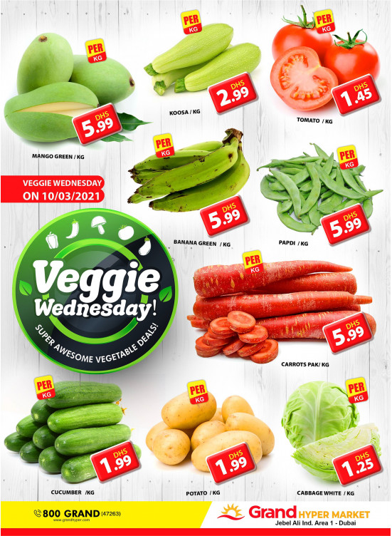 Veggie Wednesday - Grand Hypermarket Jebel Ali