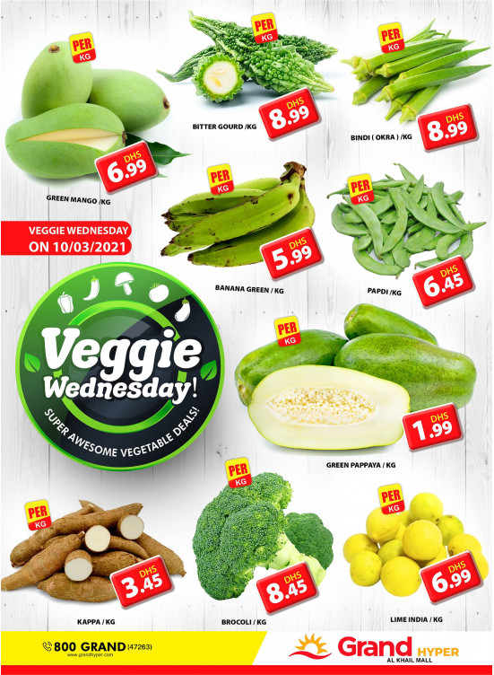 Veggie Wednesday - Grand Hyper Al khail Mall