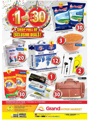 1 AED To 30 AED Deals - Grand Hypermarket Jebel Ali