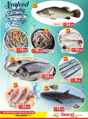 Seafood Sunday - Grand Hyper Al Khail Mall