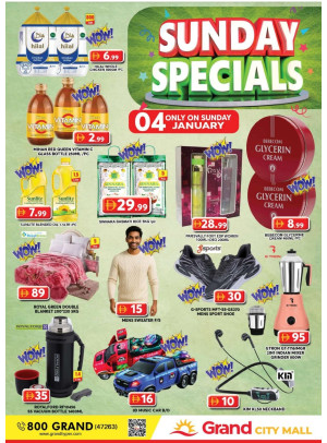 Sunday Specials - Grand City Mall