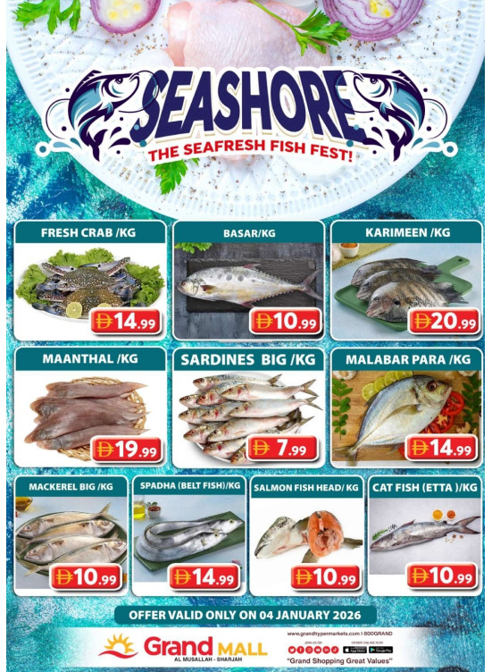 Seafood Sunday - Grand Mall Sharjah