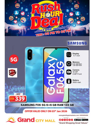 Rush Hour Deal - Grand City Mall