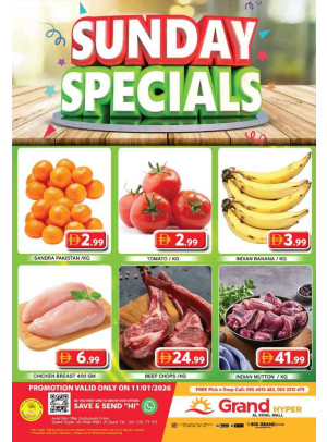 Sunday Specials - Grand Hyper Al Khail Mall