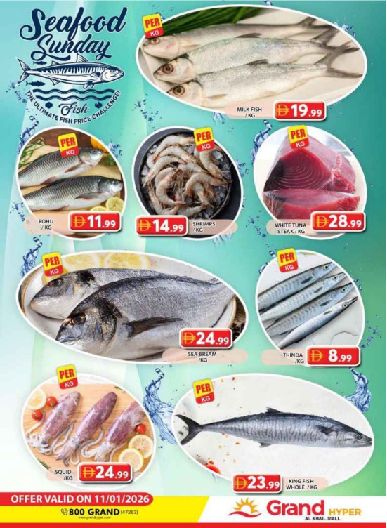 Seafood Sunday - Grand Hyper Al Khail Mall