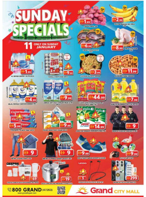 Sunday Specials - Grand City Mall