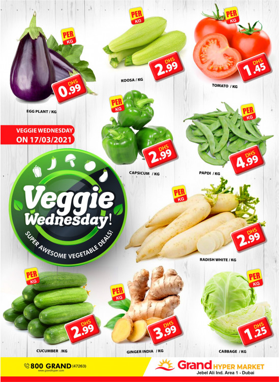Veggie Wednesday - Grand Hypermarket Jebel Ali