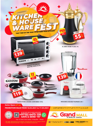 Kitchen & House Ware Festival - Grand Mall Sharjah