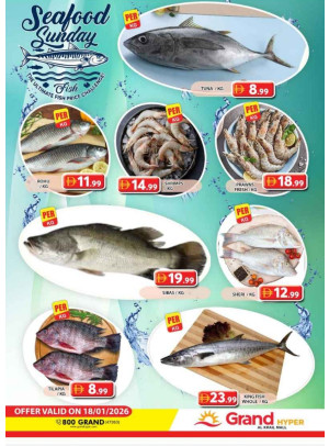 Seafood Sunday - Grand Hyper Al Khail Mall