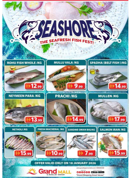 Seafood Sunday - Grand Mall Sharjah