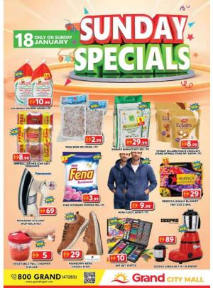 Sunday Specials - Grand City Mall