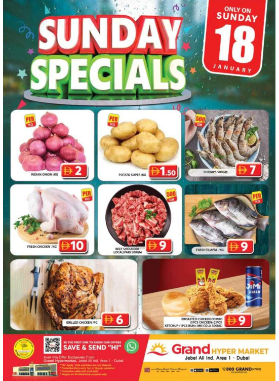 Sunday Specials - Grand Hypermarket Jebel Ali