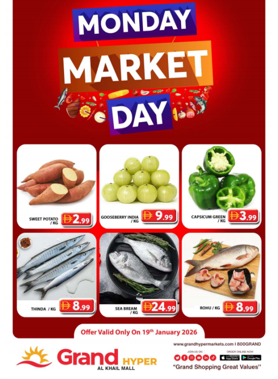 Monday Market Day - Grand Hyper Al Khail Mall