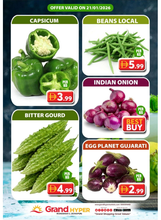 Veggie Wednesday - Grand Hyper Muhaisnah