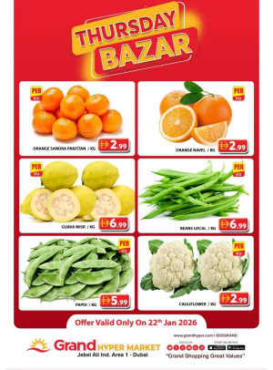 Thursday Bazar - Grand Hypermarket Jebel Ali