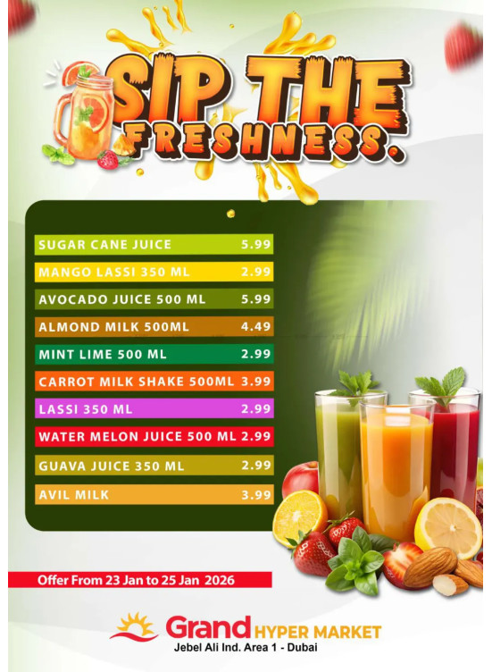 Juice Corner - Grand Hypermarket Jebel Ali