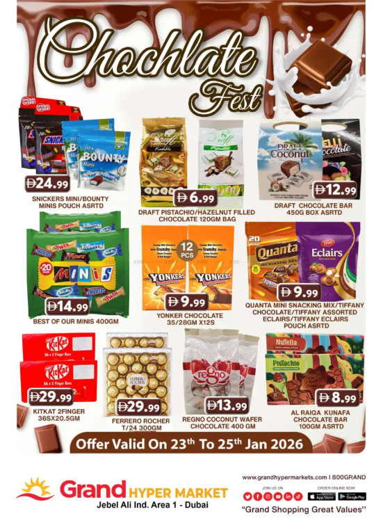 Chochlate Fest - Grand Hypermarket Jebel Ali