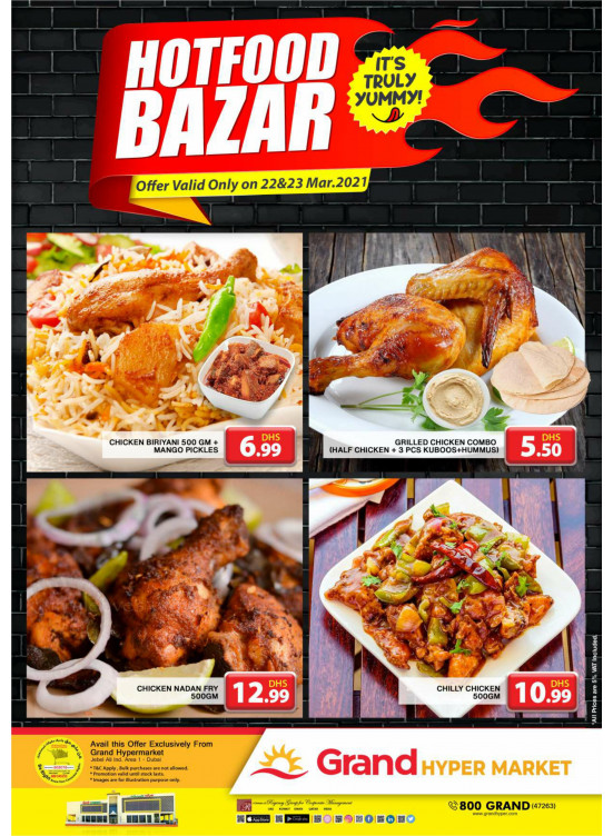 Hot Food Bazar - Grand Hypermarket Jebel Ali