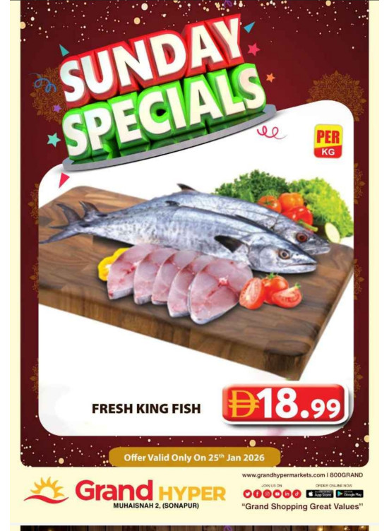 Sunday Specials - Grand Hyper Muhaisnah