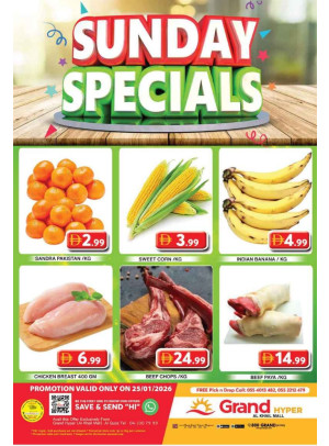 Sunday Specials - Grand Hyper Al Khail Mall
