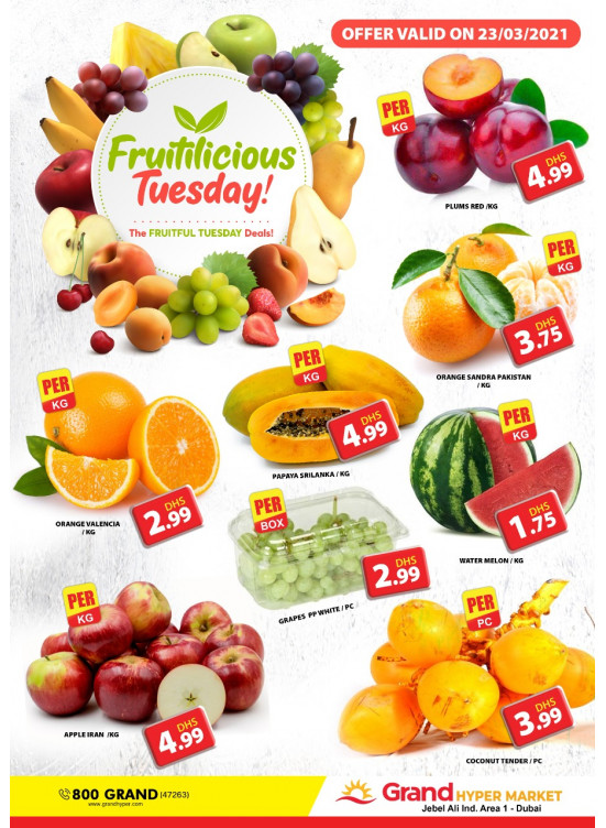 Fruitilicious Tuesday - Grand Hypermarket Jebel Ali