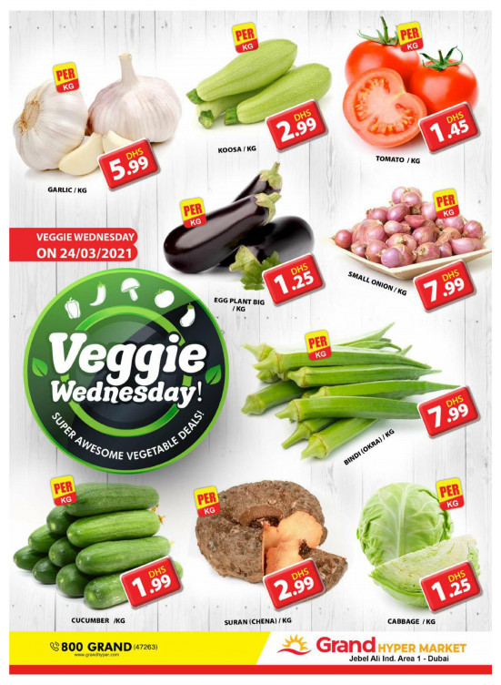 Veggie Wednesday - Grand Hypermarket Jebel Ali