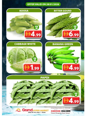 Veggie Wednesday - Grand Hypermarket Jebel Ali