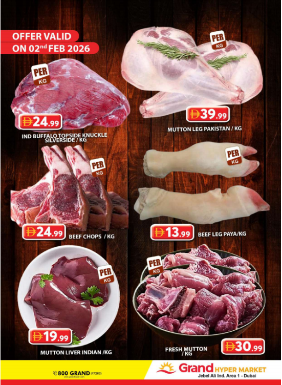 Meat Deals - Grand Hypermarket Jebel Ali
