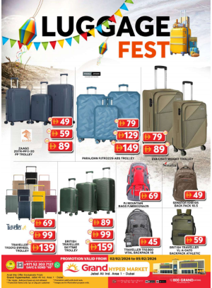 LUGGAGE Fest - Grand Hypermarket Jebel Ali