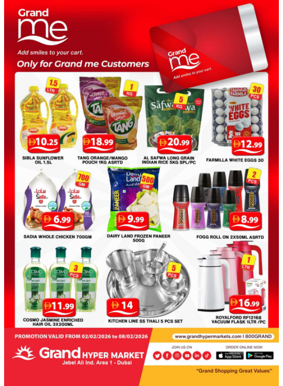 Grand Me Deals - Grand Hypermarket Jebel Ali