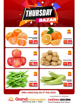 Thursday Bazar - Grand Hypermarket Jebel Ali